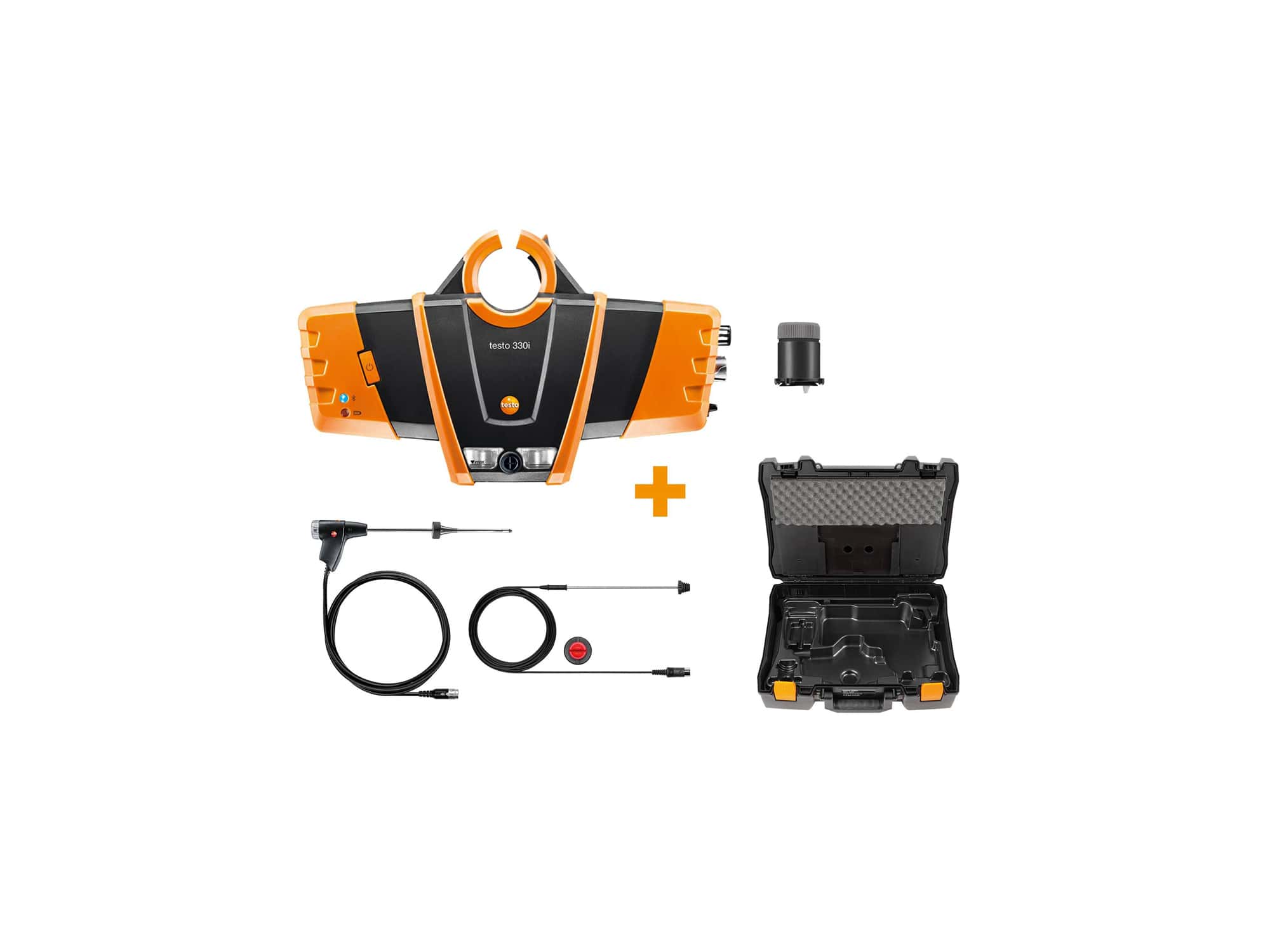 testo 330i heating engineering set - Flue gas measurement on gas, oil and solid fuel systems